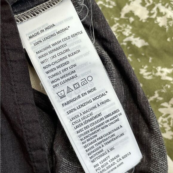 Prana Women's Parisol Midi Halter Sun Dress Olive Brown Modal Size Large - Picture 11 of 11